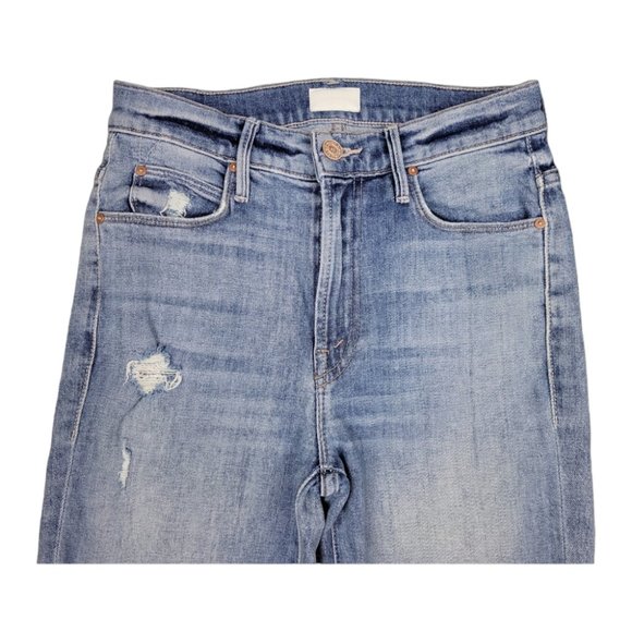 MOTHER Stunner Ankle Step Fray in Helter Skelter High Rise 24 - Picture 15 of 16